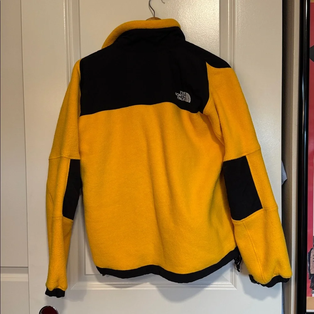 The North Face yellow black fleece zip up Denali jacket coat - Picture 4 of 9